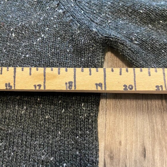 Cedar Wood State Knit Cowl Neck Henley Sweater Size Small Dark Gray Academia - Picture 4 of 6